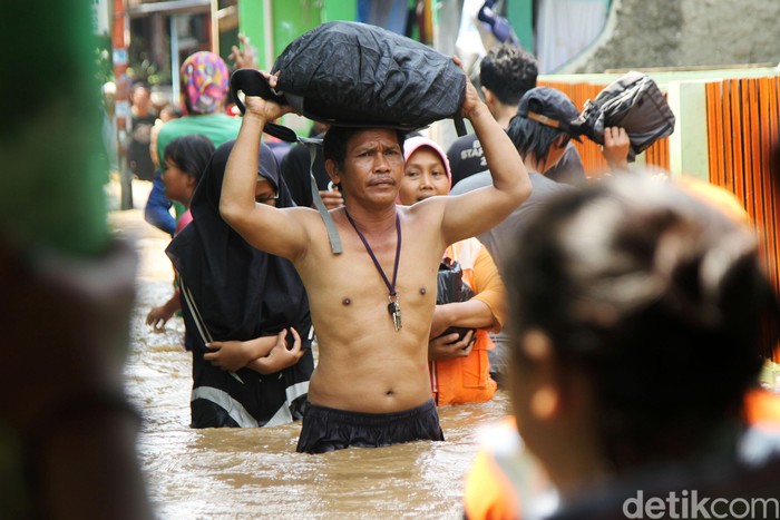 Ilustrasi banjir Jakarta. Foto: Rifkianto Nugroho/detikcom