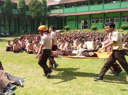 Ribuan Orang Terlibat Latihan Evakuasi Bencana di Banjarnegara