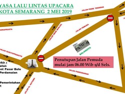 2 Mei, Jalan Pemuda Semarang Ditutup Sementara