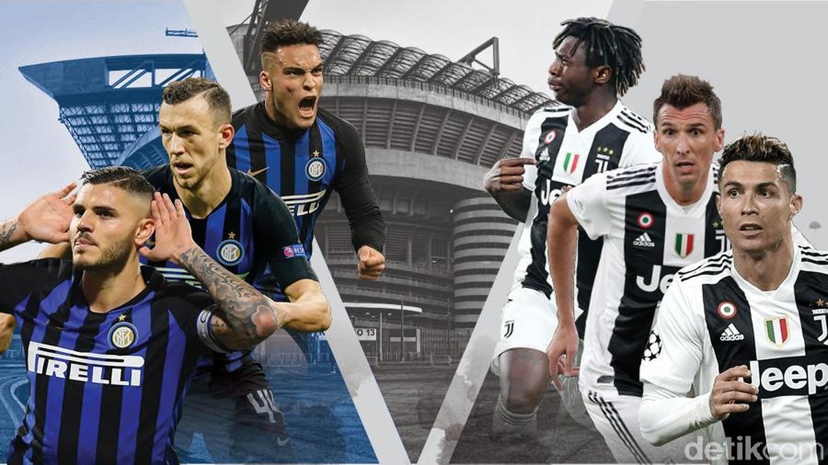 Infografis derby dItalia antara Inter Milan vs Juventus. (Foto: Infografis detikSport)