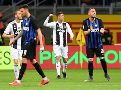 Juventus datang ke Giuseppe Meazza, Minggu (28/4/2019) dinihari WIB, dengan status juara Liga Italia 2018/2019. REUTERS/Daniele Mascolo.
