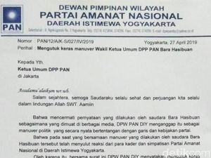 Kader di DIY Layangkan Surat ke DPP PAN Desak Bara Hasibuan Dipecat Kader di DIY Layangkan Surat ke DPP PAN Desak Bara Hasibuan Dipecat