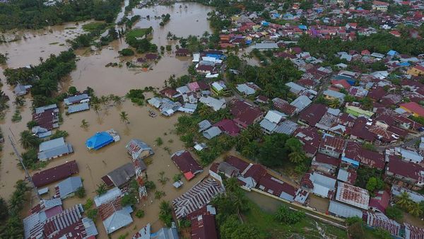 Penampakan Udara Banjir yang Melanda Bengkulu