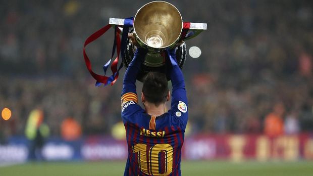 Lionel Messi sudah mengantar Barcelona meraih gelar La Liga musim ini.