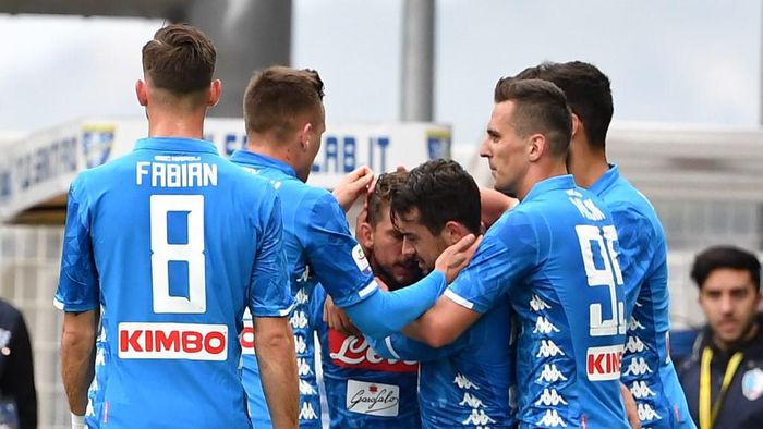 Napoli menang atas Frosinone. (Andreas SOLARO / AFP)