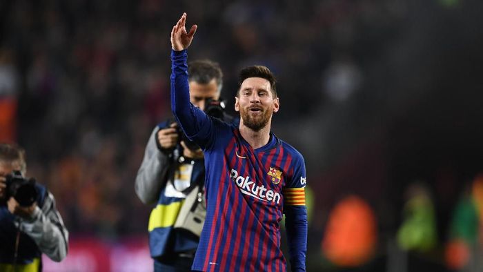 Lionel Messi dinilai lebih senang bersama Barcelona. (Foto: David Ramos/Getty Images) Lionel Messi dinilai lebih senang bersama Barcelona. (Foto: David Ramos/Getty Images)