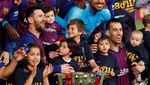 Pesta Juara Barca di Camp Nou