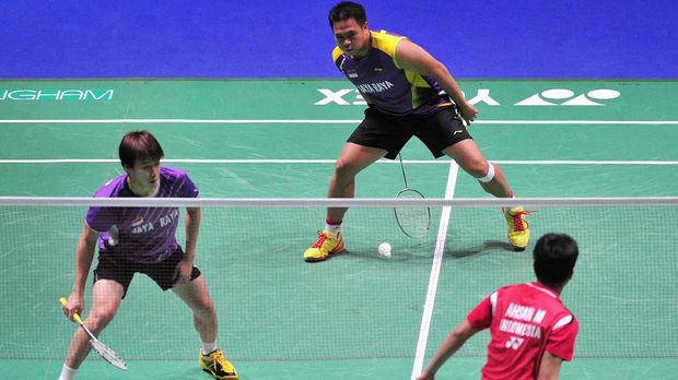Markis Kido ketika berduet dengan Marcus Fernaldi Gideon.