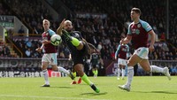 Gol pembuka dan satu-satunya didapatkan Manchester City dari tendangan Aguero dari dalam kotak penalti. Lee Smith/Reuters.