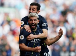 Manchester City menang tipis dengan skor 1-0 saat bertanding melawan Burnley di Turf Moor, Minggu (28/4/2019) malam WIB. Andrew Yates/Reuters.