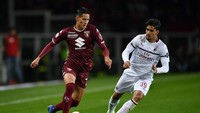 Di menit ke-38, Il Toro membalas lewat peluang dari Andrea Belotti. Sundulan kapten Torino ini memanfaatkan tendangan bebas Alex Berenguer masih mengarah tepat dipelukan Gianluigi Donnarumma.