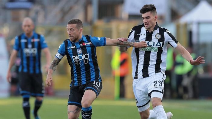 Pemain Atalanta saat melawan Udinese. (Foto: Emilio Andreoli/Getty Images)