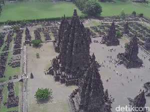 Foto Drone: Kemegahan Candi Prambanan dari Ketinggian