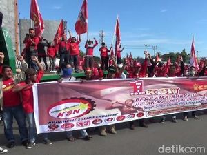 May Day, Konvoi Buruh di Makassar Sempat Tutup Akses Bandara May Day, Konvoi Buruh di Makassar Sempat Tutup Akses Bandara