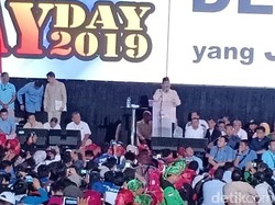 Orasi di Hari Buruh, Prabowo: Kalau Kaya Hasil Nyuri Itu Pengkhianat Bangsa