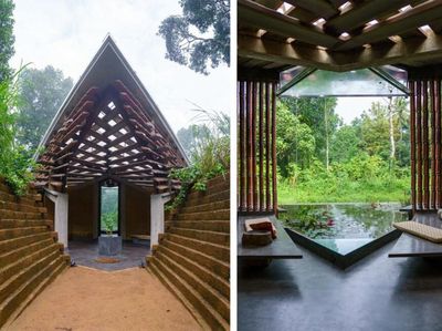 Rumah Ini Terbuat dari Tanah dan Kayu Bekas