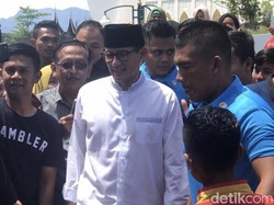 Tak Diundang di Ijtimak Ulama, Sandi Bertandang ke Padang