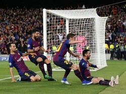 Messi kini sudah mencetak 600 gol dalam karier seniornya di level klub. Catatan itu menyamai Cristiano Ronaldo. (Foto: Susana Vera/Reuters)