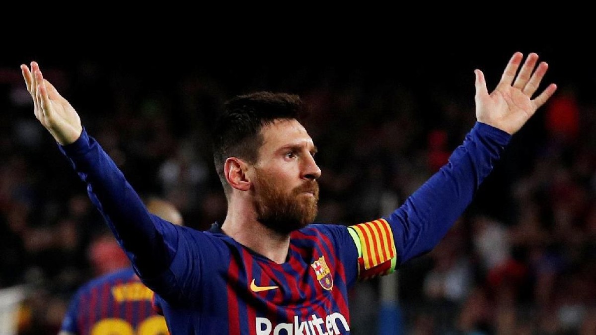 Lionel Messi akan lebih senang jika Barcelona datang ke Anfield dengan keunggulan empat gol (REUTERS/Albert Gea)