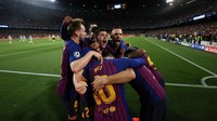Barcelona ada di posisi ketiga. Blaugrana mempunyai nilai skuat 1,114 miliar euro. Lionel Messi jelas menjadi yang termahal. (Foto: Albert Gea/Reuters)