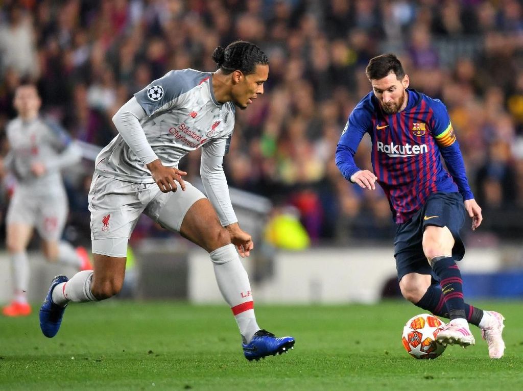 Messi dan Aguero, Dua Striker yang Merepotkan Van Dijk Messi dan Aguero, Dua Striker yang Merepotkan Van Dijk