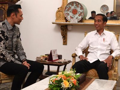 Potret Kebersamaan AHY Saat Bertemu Jokowi