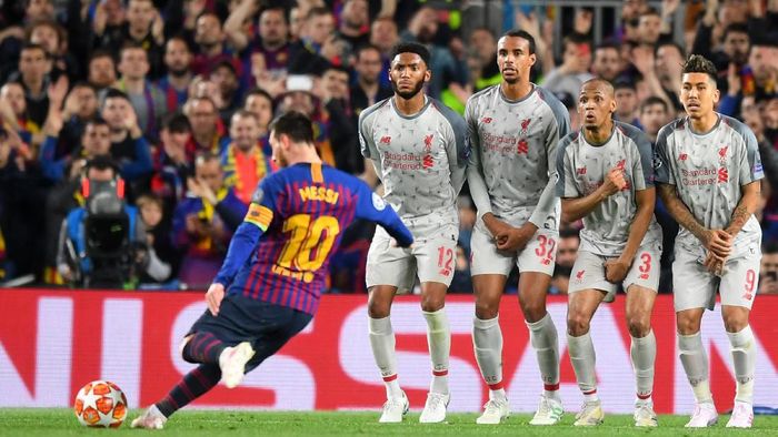 Lionel Messi cetak dua gol saat Barcelona menang 3-0 atas Liverpool di Camp Nou. (Foto: Michael Regan/Getty Images) Lionel Messi cetak dua gol saat Barcelona menang 3-0 atas Liverpool di Camp Nou. (Foto: Michael Regan/Getty Images)
