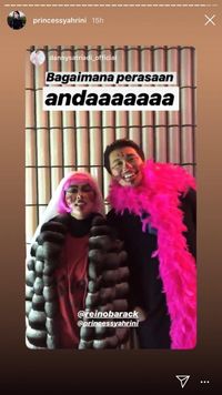 Instastory milik Syahrini
