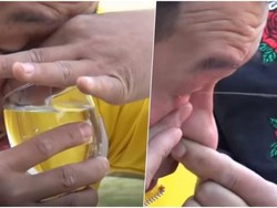 Keren! Ahli Kung Fu Ini Minum Air Lewat Hidung dan Keluar Dari Mata