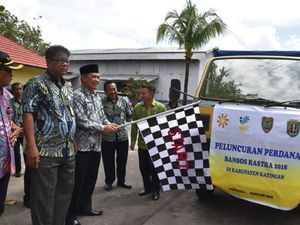 Peluncuran Bansos Rastra Untuk Keluarga Penerima Manfaat (KPM) Kalteng