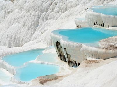 Foto: Pamukkale, Si Kolam Kapas Putih yang Terkenal