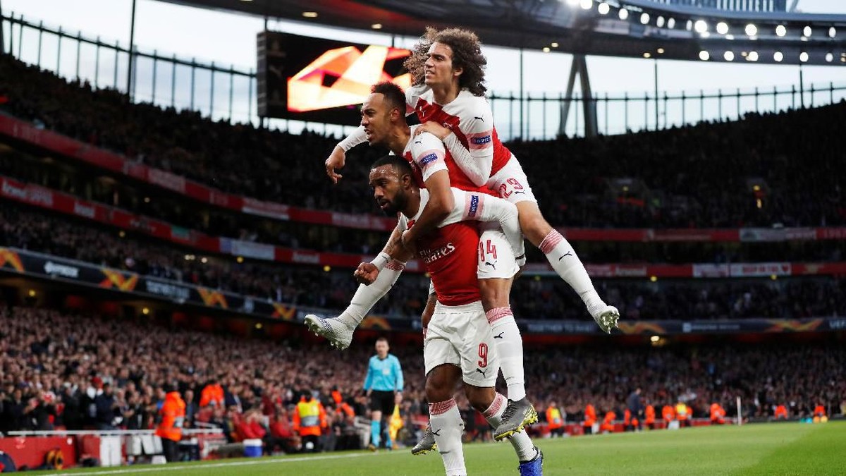 Arsenal diperingatkan agar tidak jemawa dengan keunggulan dua gol dari Valencia di semifinal leg II Liga Europa. (Foto: Paul Childs/Reuters)
