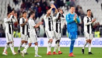 Hasil imbang ini menutup peluang Juventus untuk mengakhiri Liga Italia dengan 100 poin. Mereka kini mengumpulkan 89 poin dengan tiga laga tersisa. Foto: Massimo Pinca/Reuters
