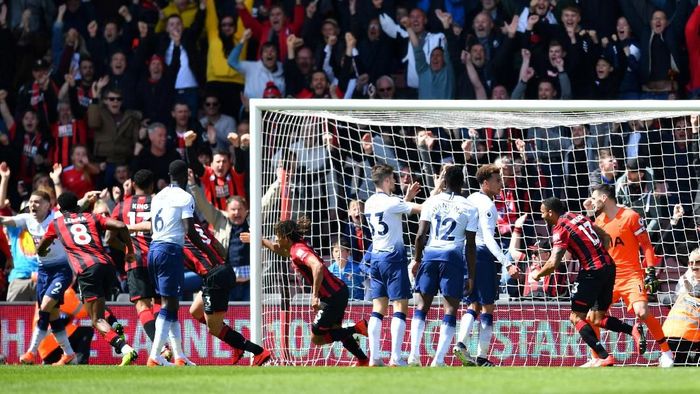 Bournemouth kalahkan sembilan pemain Tottenham 1-0 (Dylan Martinez/REUTERS) Bournemouth kalahkan sembilan pemain Tottenham 1-0 (Dylan Martinez/REUTERS)