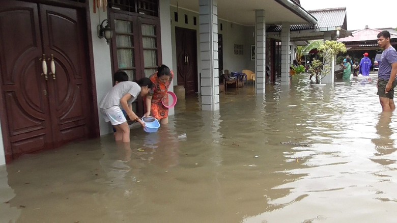Taman Sari Daerah Terparah yang Terendam Banjir di Pangkalpinang