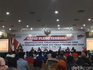 KPU Jatim Mulai Rekapitulasi Suara, Lima Hari Ditargetkan Selesai