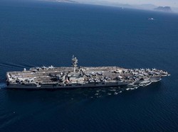 Video: Kapal Perang AS USS Nimitz Lewat Perairan RI, TNI Buka Suara