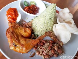 Lumbung Padi: Menu Buka Puasa Nikmat Pakai Nasi Uduk Bayam Komplet