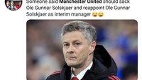 Sebelum Ole Gunnar Solskjaer dipermanenkan, performa MU sempat bagus. Kini, MU jelek sejak sang manajer dipermanenkan. Mungkin manajemen klub mau memecat Solksjaer dan menunjukknya lagi menjadi caretaker?. (Foto: Twitter)