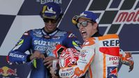 Alex Rins menganggap Marc Marquez tidak menghormati lawan.