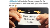 Yak, musim depan MU harus puas bermain di Liga Europa. Dua musim lalu, Setan Merah juga harus bermain di sana dan bisa juara, lho. (Foto: Twitter)