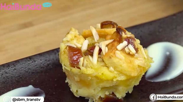 Resep Kurma Almond Bread Pudding, Manisnya Pas untuk Buka Puasa