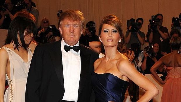 NEW YORK - MAY 03: Donald Trump and Melania Trump attend the Costume Institute Gala Benefit to celebrate the opening of the 