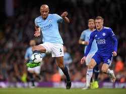 Man City vs Leicester: Gol Kompany Antar Citizens Kembali Puncaki Klasemen