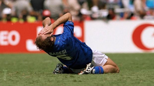 Kegagalan Franco Baresi di final Piala Dunia 1994 adalah salah satu kegagalan yang dikenang Baresi.