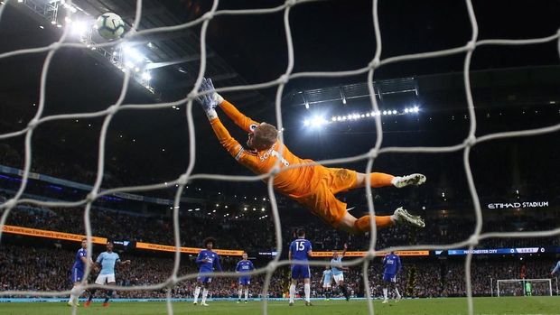 Gol ke gawang Leicester merupakan tendangan tepat sasaran pertama Kompany sejak 2013.