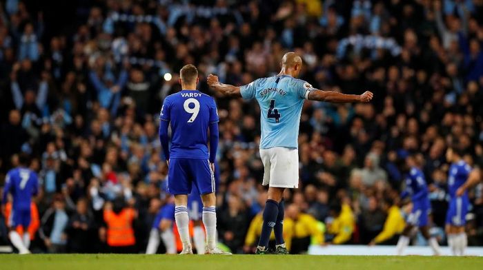 Manchester City mengalahkan Leicester City untuk kembali ke puncak klasemen Liga Inggris (Foto: Phil Noble/Reuters) Manchester City mengalahkan Leicester City untuk kembali ke puncak klasemen Liga Inggris (Foto: Phil Noble/Reuters)