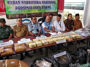 BNN Jabar Ungkap Penyelundupan Ganja 70 Kg dalam Ban Asal Aceh