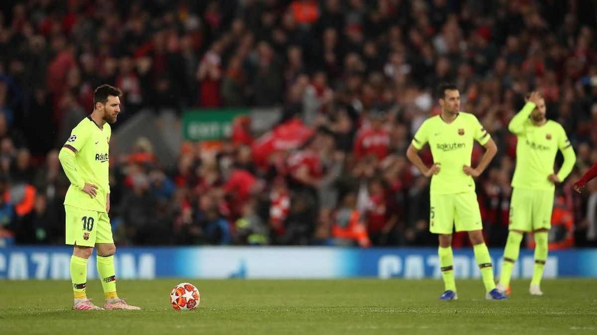 Barcelona tersingkir dari Liga Champions usai kalah 0-4 dari Liverpool di leg kedua semifinal (Foto: Carl Recine/Action Images via Reuters)