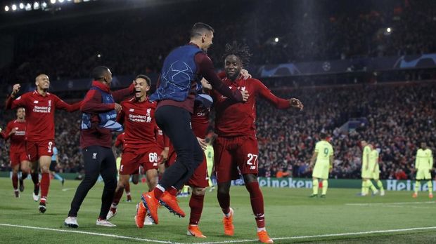 Liverpool berhasil lolos ke final Liga Champions.